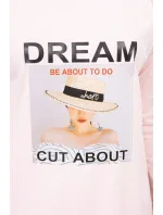 Šaty s potlačou Dream powder pink