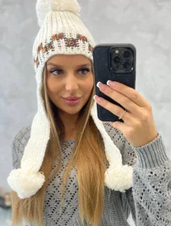 Dámska klapka na uši Nadia K321 biela