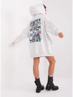 Mikina D10606BA02406D2 svetlo šedá