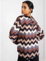 Blúzka DHJ BZ 12311.49P čierna a béžová