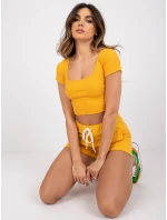 Šortky RV SN 4945.06X tmavo žltá