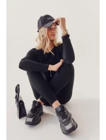 Damskie Sportowe Buty Cross Jeans II2R4018C Czarne