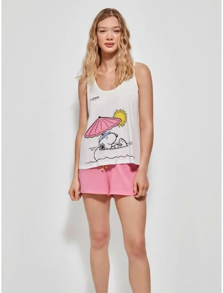 Dámske pyžamo Snoopy 2/20163S ružové - Gisela