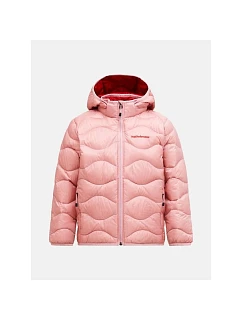 Detská péřová bunda PEAK PERFORMANCE Jr Helium Down Hood Jacket, ružová farba