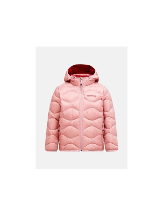 Detská péřová bunda PEAK PERFORMANCE Jr Helium Down Hood Jacket, ružová farba Detská péřová bunda PEAK PERFORMANCE Jr Helium Down Hood Jacket, ružová farba