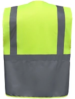 Yoko HVW 801 Hi-Vis multifunkčná vesta 79.W801 hi vis žltá/sivá