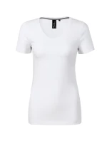 Tričko s výstrihom do V Action biele