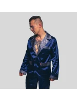 Pánske saténové pyžamo Satyna Adam 939 - De Lafense