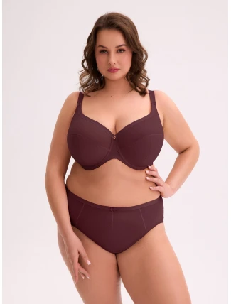 Polomäkká podprsenka Gaia BS 1058 Maxi Wine