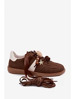 Dámske tenisky s ozdobami Chocolate Lelora Dámske tenisky s ozdobami Chocolate Lelora