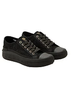 Lee Cooper dámske športové topánky black platform lace-up women's Lee Cooper dámske športové topánky black platform lace-up women's