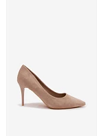 Umelé kožené podpätky Suede Beige Tropessa Umelé kožené podpätky Suede Beige Tropessa