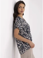 Blúzka D73771M11171B tmavomodrá