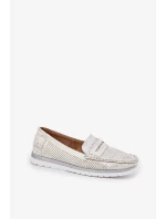 Dámske mokasíny z ekokože Bralithia - zlaté