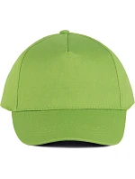 K-up KP 116 5-panelová čiapka s šiltom 20.0116 lime