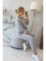 Izolovaná sada s farebnou potlačou sivá