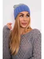 Paris fleecová čiapka K213 modrá+kiwi