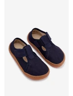Dětské pantofle na suchý zip Barefoot Froddo Cannvas G1700439 tmavě modré Dětské pantofle na suchý zip Barefoot Froddo Cannvas G1700439 tmavě modré