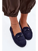 Dámské Mokasíny Ploché Tmavě Modré Olisa Dámské Mokasíny Ploché Tmavě Modré Olisa