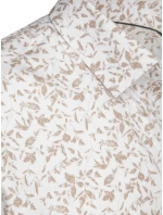 Pánska ležérna biela košeľa FashionStreet DX2636 Pánska ležérna biela košeľa FashionStreet DX2636
