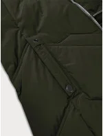 Dámska plus size zimná bunda s kapucňou S'west khaki (B8300-11) Dámska plus size zimná bunda s kapucňou S'west khaki (B8300-11)