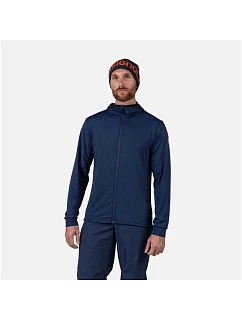Pánska mikina ROSSIGNOL Mid Layer Stretch Hoodie, tmavomodrá