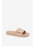 Damskie Klapki 4FMM00FFLIF031A-83S Beżowe