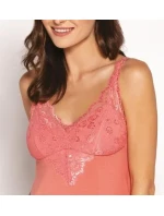 Dámska košieľka Viviane Apricot chemise (s vypchatými košíčkami) - Babella