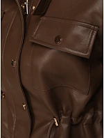 Dámska krátka bunda z ekokože FashionStreet TY5666 Dámska krátka bunda z ekokože FashionStreet TY5666