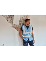 Yoko HVW 120 Hi-Vis sieťovaná bezpečnostná vesta 79.W120 čierna Yoko HVW 120 Hi-Vis sieťovaná bezpečnostná vesta 79.W120 čierna
