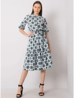 Šaty LK SK 508525.17 biele a zelené