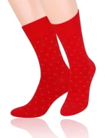Vzorované pánske ponožky Steven art.136 Srdiečka