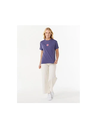 Tričko RIP CURL ICONS OF SURF RELAXED TEE, modré