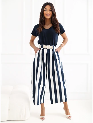 IT nohavice SP 976981.30 tmavo modré a biele