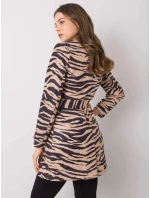 Dámsky kabát EM PL 22215.55 čierno-béžový - FPrice