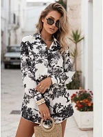 Dámsky set s tričkom a šortkami Poľský výrobok čierny FashionStreet AY1179