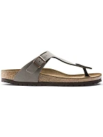 Pánske sivé žabky Birkenstock Gizeh Birko-Flor Nubuck Stone regular wide (43391) dámske Pánske sivé žabky Birkenstock Gizeh Birko-Flor Nubuck Stone regular wide (43391) dámske