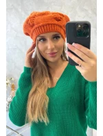 Dámska čiapka Sofia K369 oranžová
