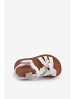 Dziecięce Sandałki Zapinane Na Rzep Białe Marimona