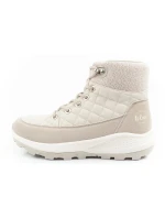 Lee Cooper dámske zimné športové topánky zimné trekkingové zateplené krémové dámske z eko kože