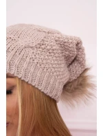 Sandra K210 svetlo béžová fleecová čiapka Sandra K210 svetlo béžová fleecová čiapka