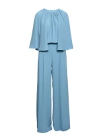 S397 Kombinéza so širokými rukávmi a rozdeleným chrbtom - nebesky modrá S397 Kombinéza so širokými rukávmi a rozdeleným chrbtom - nebesky modrá