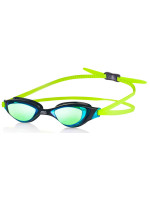 Plavecké okuliare AQUA SPEED Xeno Mirror Navy Blue/Yellow/Green Pattern 38