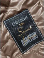 Prešívaná bunda vo farbe cappuccino na patentky (B8179-12) Prešívaná bunda vo farbe cappuccino na patentky (B8179-12)