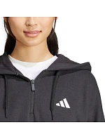 Dámska mikina adidas Essentials French Terry Quarter-Zip Hoodie black JN1956