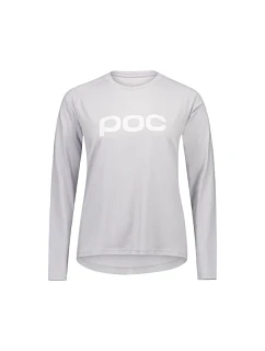 Cyklistické tričko POC W's Reform Enduro Jersey, svetlosivé