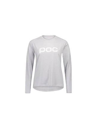 Cyklistické tričko POC W's Reform Enduro Jersey, svetlosivé
