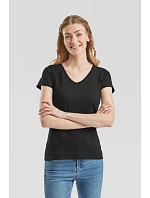 Fruit of the Loom Lady-Fit Valueweight V-Neck T Dámske tričko s výstrihom do V 16.1398 tmavomodrá