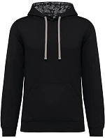 Kariban K 4013 Unisex mikina s kapucňou 20.K013 čierna/mexická lebka Kariban K 4013 Unisex mikina s kapucňou 20.K013 čierna/mexická lebka