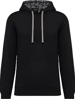 Kariban K 4013 Unisex mikina s kapucňou 20.K013 čierna/mexická lebka